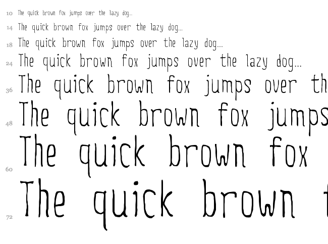 Creepy Circus font waterfall